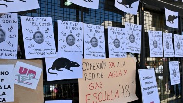 Unter Bariloche multiplica las protestas en las calles en el contexto del plan de lucha. Foto: Archivo