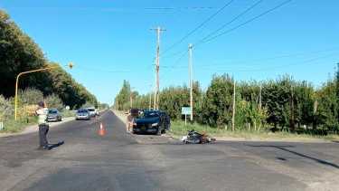 El choque fatal ocurrió en Ruta Chica y Calle 4. Foto: gentileza
