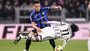 Ángel Di María y Lautaro Martínez quedaron a mano en el empate de Juventus e Inter