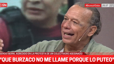 Berni visitó los estudios de C5N a horas de la agresión.