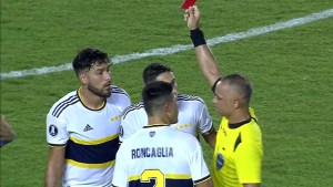 La tremenda patada de Bruno Valdez que dejó a Boca con uno menos en Venezuela