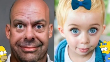 Cómo se ven Los Simpsons creados con inteligencia artificial. (Foto: instagram/hidreley)
