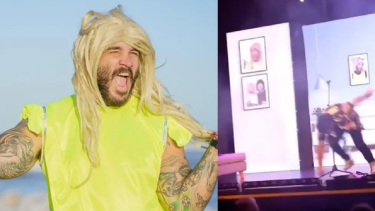 El humorista Wali Iturriaga sufrió un terrible accidente en su show.