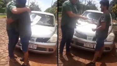 El episodio tuvo lugar en la ciudad paraguaya de Santa Rita y quedó registrado en un video. Foto: TN.