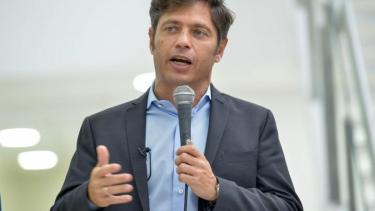 El mandatario provincial habló esta tarde, antes del discurso de Cristina. Foto: NA. 