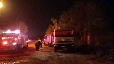 El lugar donde se habría producido el incendio intencional. 