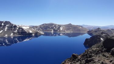 Parte del Complejo Volcánico Laguna del Maule, del lado de Neuquén. Foto: Gentileza Presidencia