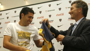 Macri criticó duramente a Riquelme, el posible candidato del oficialismo para la presidencia de Boca. Foto Archivo.