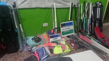 Los artículos deportivos fueron robados el 16 de marzo. Foto: Gentileza. 