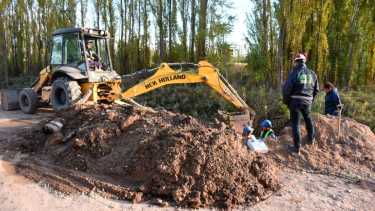 El acueducto que lleva agua hacia la zona norte sufrió roturas. Foto gentileza 