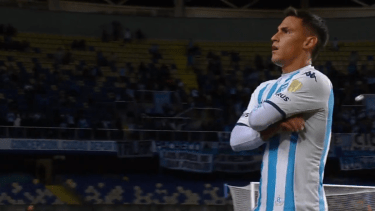 Rojas y un tremendo golazo para Racing.