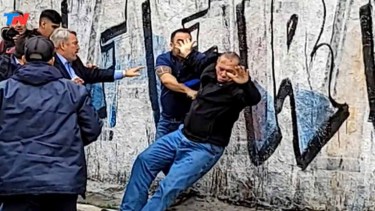 Agredieron a Sergio Berni, ministro de Seguridad de Buenos Aires. 