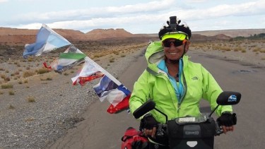 Susana Seifert lleva más de 25.000 kilómetros recorridos por las rutas de Argentina, Chile y Uruguay. Foto gentileza.