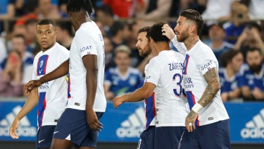 Lionel Messi anotó el  gol que le permitió al PSG gritar campeón. (AP Photo/Jean-Francois Badias)