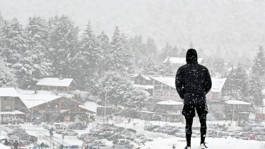 La nieve volverá a caer en Bariloche. 