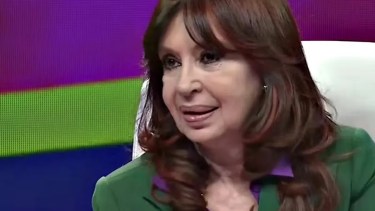 Cristina Kirchner reapareció ayer en C5N, con picos de rating superiores a los 10 puntos.-