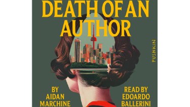 La tapa de "Muerte de un autor". 
