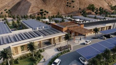 Las edificaciones contarán con paneles solares y baterías. Foto: gentileza. 