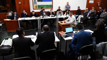 El juicio se inició el martes pasado y tendrá su cierre este lunes con los alegatos finales. Foto Marcelo Ochoa.