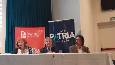 Boudou, en la noche de este viernes, minutos antes de descompensarse. 