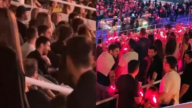 Lionel Messi estuvo en un recital de Coldplay, a horas de consagrarse campeón con el PSG. 