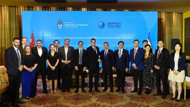 La comitiva argentina que viajó a China. 