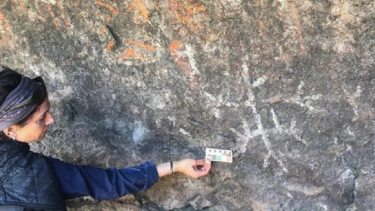 La piedra obsidiana de Neuquén permitirá tomar registro de antiguas poblaciones. Foto: gentileza