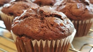 Muffins de banana y harina integral para esta fresca jornada