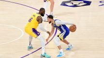 Imagen de Los Lakers de LeBron James vencieron a los Warriors y estiran la diferencia en la Semifinal del Oeste