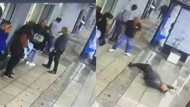 El hombre quedó internado, luego de un noqueado por un empleado de un restaurante de San Justo. Foto: NA