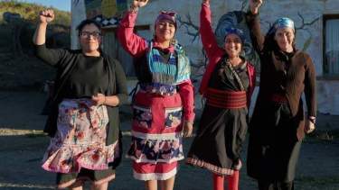 Las cuatro mujeres detenidas desde el 4 de octubre. Foto: gentileza