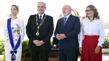 El presidente Alberto Fernández celebró junto a Lula da Silva los 200 años de relaciones bilaterales. Foto Télam