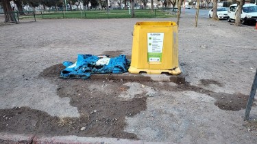 Los destrozos ocurrieron en el Punto Limpio del barrio Don Bosco. Foto: Gentileza.