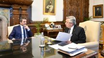 Imagen de Reunión de urgencia entre Alberto Fernández y Sergio Massa por la interna del Frente de Todos