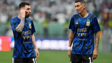 Ángel Di María podría perderse la segunda doble fecha de Eliminatorias. (AP Photo/Andy Wong)