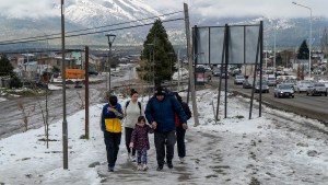 Mañana bajo cero y sin colectivos en Bariloche