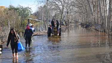 Así quedaron los barrios de la ribera de Cipolletti luego de la crecida: Foto Archivo: Florencia Salto.