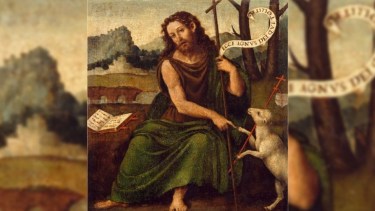 San Juan Bautista fue el encargado de bautizar a Jesucristo en el río Jordán.
