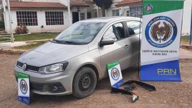 El automóvil fue robado en Neuquén y fue encontrado en Allen. Foto: Gentileza. 