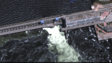 La represa abastece a  la central nuclear de Zaporizhzhia. Foto: gentileza. 