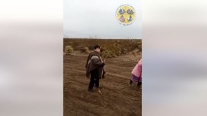 Dieguito Maradona y su mamá Verónica Ojeda estuvieron en el Lof Newen Mapu celebrando el wiñoy xipantv