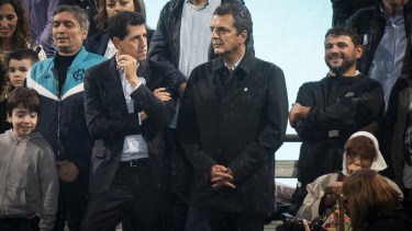 Sergio Massa y Juan Grabois compiten en la PASO por Unión por la Patria. Archivo