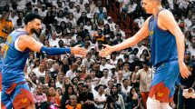 Imagen de Denver Nuggets venció a Miami Heat en la NBA: Messi tuvo su bienvenida en el estadio