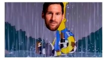 Imagen de Se retrasó la presentación de Messi en Inter Miami por una tormenta y llovieron los memes