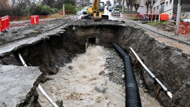 El desmoronamiento se produjo a fines de marzo. Foto: archivo