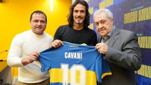 Así fue el recibimiento a Cavani en la Bombonera en su presentación en Boca