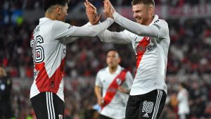 River festejó el campeonato de la Liga Profesional con un buen triunfo sobre Racing