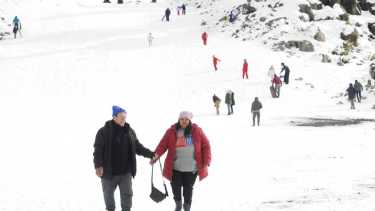 El parque de nieve, cercano a la zona de los valles. Foto: ARCHIVO (Darío Martínez)