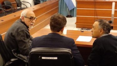 Ricardo Soiza esta tarde en la audiencia de control de detención.