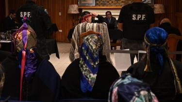 El juez Gustavo Villanueva subroga el juzgado federal de Bariloche y estuvo a cargo del juicio del extradición de Jones Huala, en 2023. Archivo